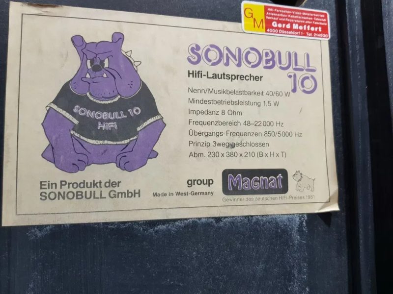 Акустика MAGNAT SONOBULL 10 +1, потужність 40/60 Вт, б/у з Німеччини — фото 8