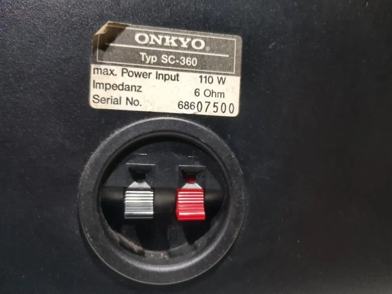 Акустика ONKYO SC-360, потужність 110 Вт, б/у з Німеччини — фото 8