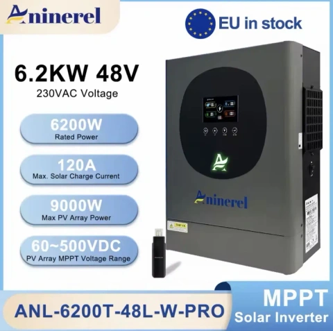 Aninerel 48V 6200W - гібридні інверертори