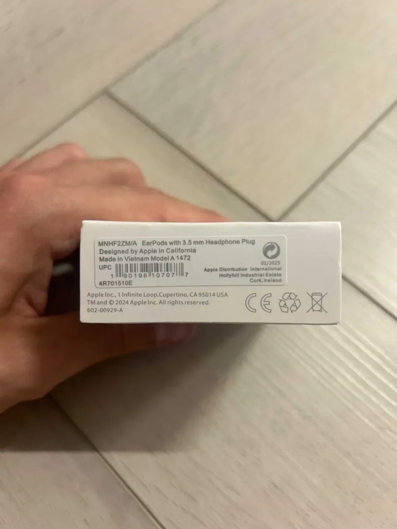 Apple Earpods 3.5mm навушники провідні для айфона iphone з мікрофоном — фото 8