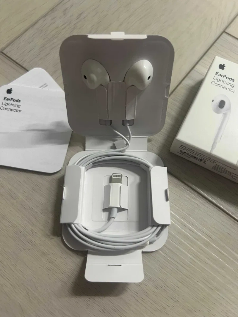 Apple Earpods Lightning навушники провідні з мікрофоном для айфона — фото 4