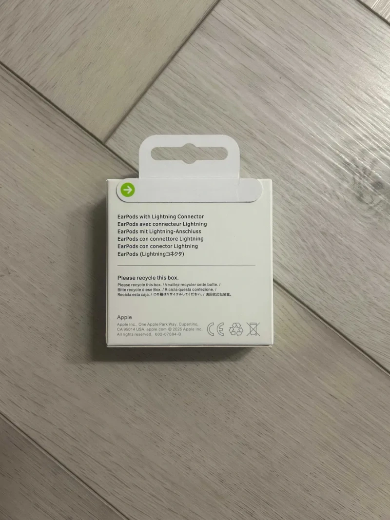 Apple Earpods Lightning навушники провідні з мікрофоном для айфона — фото 6