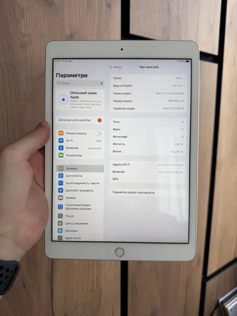 Apple iPad 7 128 gb Wi-Fi — фото 2