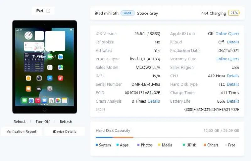 Apple iPad Mini 5 3/64 A2133 [86%] — фото 4