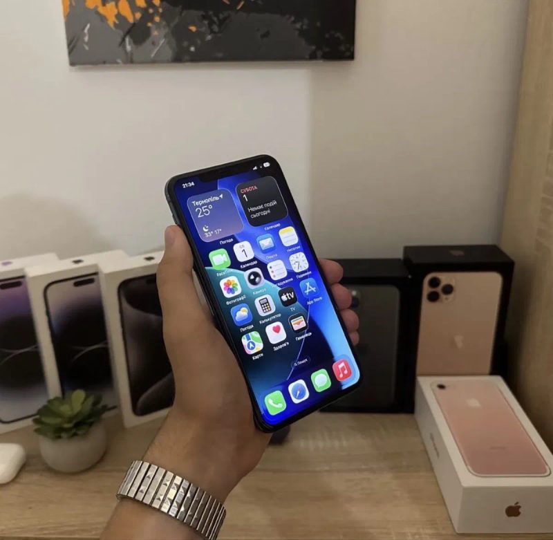 Apple iPhone 11 Pro Max Midnight Green 64GB - 100% АКБ (новий акумулятор) — фото 2