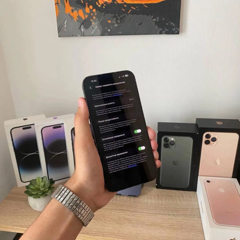 Apple iPhone 14 Pro Max Black Space 256GB - 100% АКБ (новий акумулятор) — фото 4