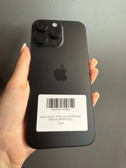 Apple iPhone 16 Pro Max 256GB Black Titanium (MYWV3) / Айфон 16 про макс 256гб / 95% акб