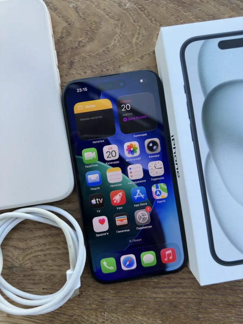 Apple Iphone Айфон 15 128ГБ Чорний| Неверлок | Оригінал — фото 7