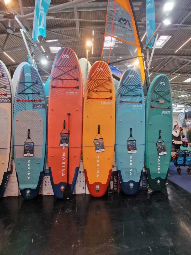 Aqua Marina Vapor 2026 Aqua Splash AquaMarina 315x79x15 Борд Дошка SUP доска Board 2 шари слоя надувна Stand Up Paddle борд надувная Monster Red Rapid — фото 2