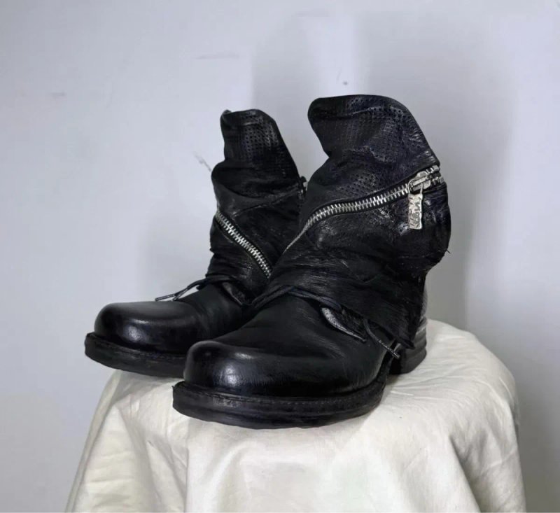 Архивные ботинки на каблуке A.S.98 Tornado Zip Ankle Boots — фото 2