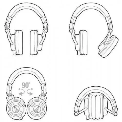 AUDIO-TECHNICA ATH-M50X White навушники Нові в наявності — фото 3