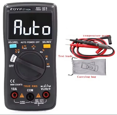 Автоматичний мультиметр ZOYI ZT102A