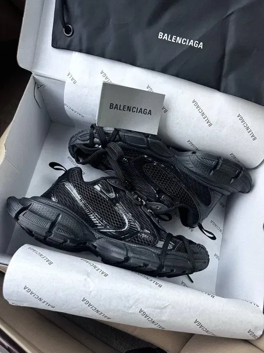 Balenciaga 3XL Black трендові жіночі кросівки баленсіага на платформі — фото 7