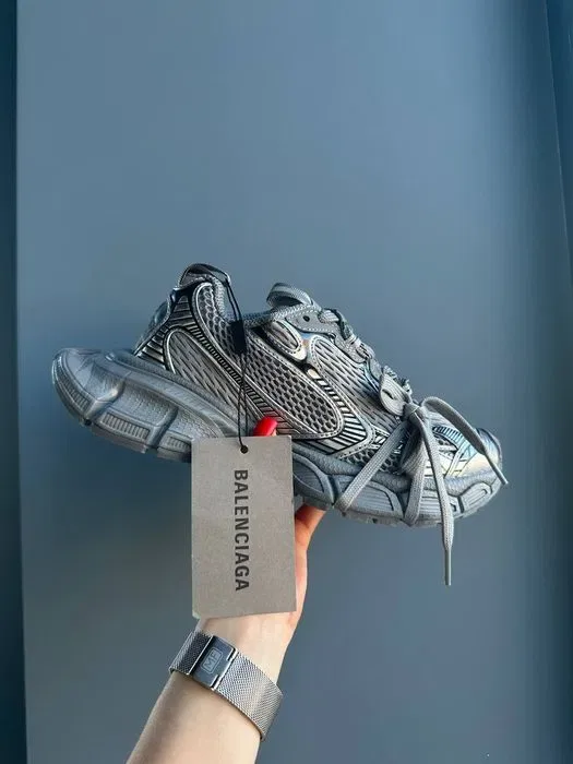 Balenciaga 3XL Grey трендові жіночі кросівки баленсіага на платформі — фото 6