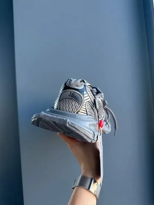 Balenciaga 3XL Grey трендові жіночі кросівки баленсіага на платформі — фото 7