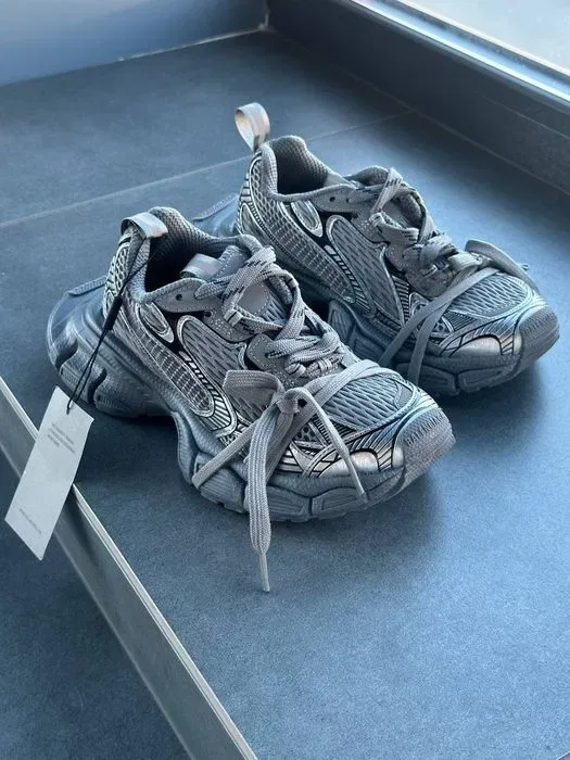 Balenciaga 3XL Grey трендові жіночі кросівки баленсіага на платформі — фото 8