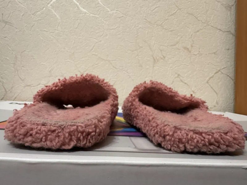 Balenciaga Furry Slides Sweet Pink — фото 8