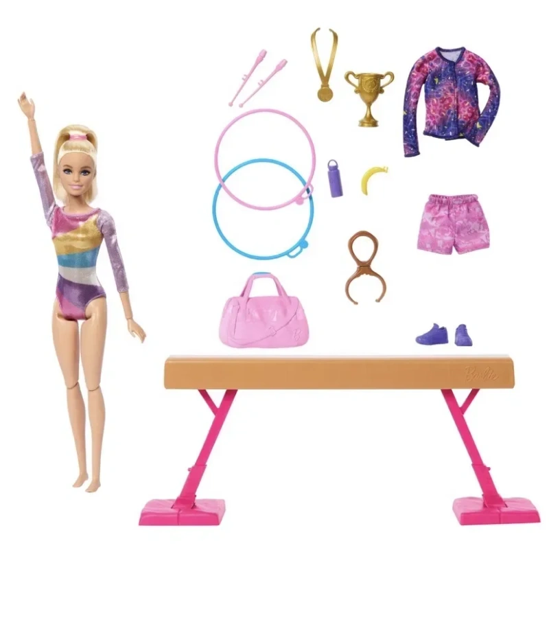 Барбі Гімнастка Barbie тренування з гімнастики you can gym гімнастика — фото 3