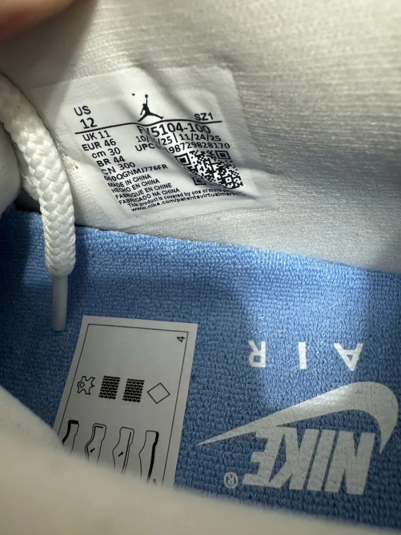 Баскетбольні кросівки 46(30см)Air Jordan 11 Retro Low «University Blue» оригінал — фото 8