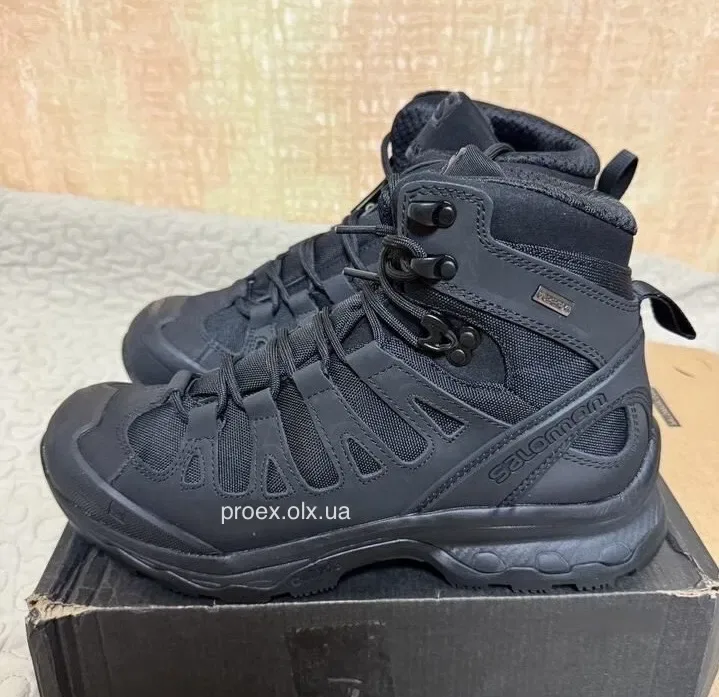 Берцы Salomon Quest 4D Forces GTX Black Gore-Tex тактические военные ботинки для ЗСУ, полиции и спецподразделений — фото 3