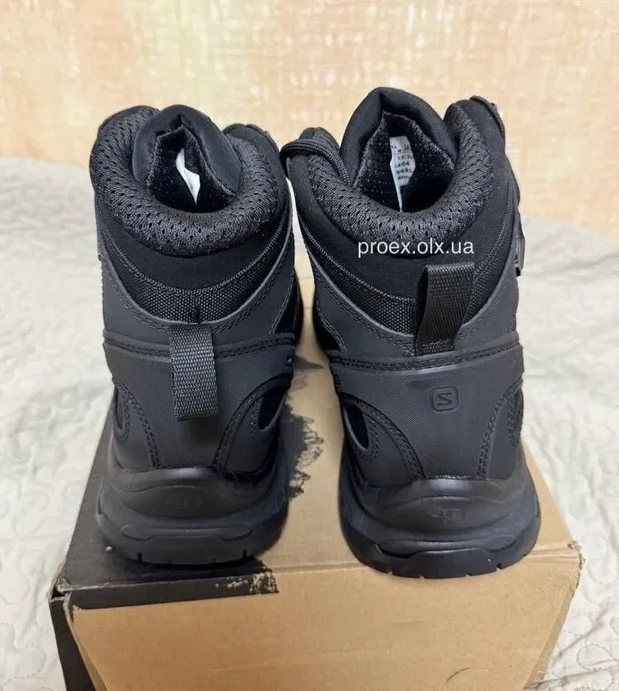 Берцы Salomon Quest 4D Forces GTX Black Gore-Tex тактические военные ботинки для ЗСУ, полиции и спецподразделений — фото 4