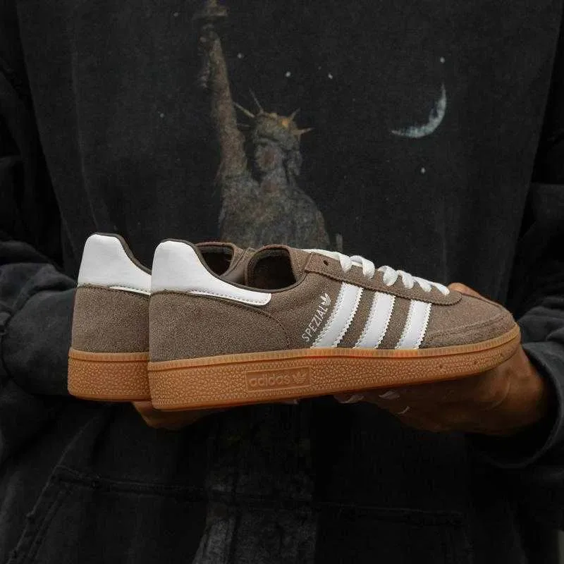 (БЕЗ ПЕРЕДОПЛАТИ) Adidas Handball Spezial Brown White адідас коричневі з білим — фото 2
