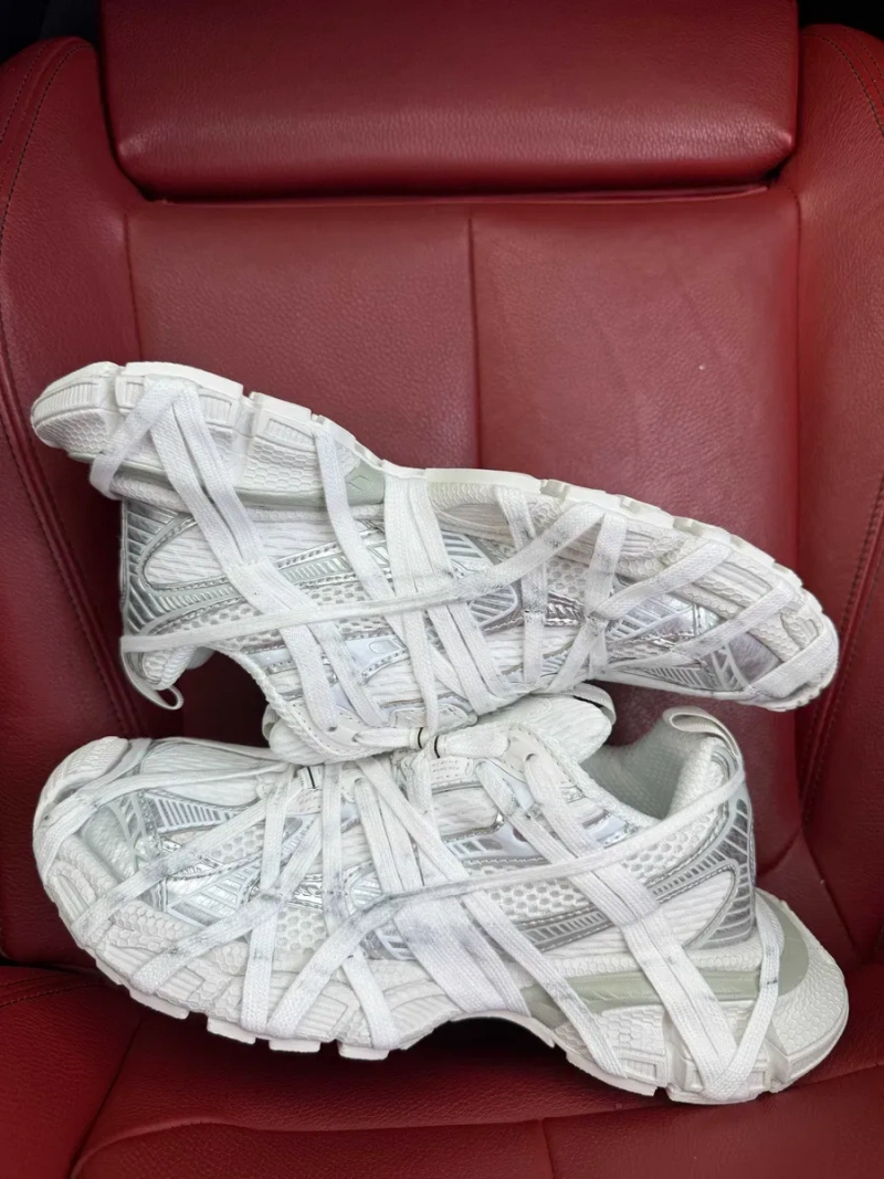 (БЕЗ ПЕРЕДОПЛАТИ)Balenciaga 3XL Extreme Lace White Grey баленсіага 3хл — фото 2