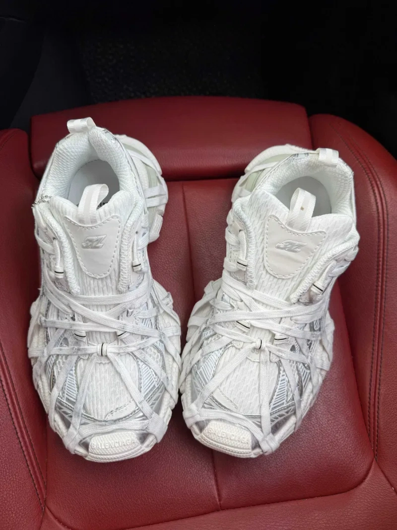 (БЕЗ ПЕРЕДОПЛАТИ)Balenciaga 3XL Extreme Lace White Grey баленсіага 3хл — фото 4