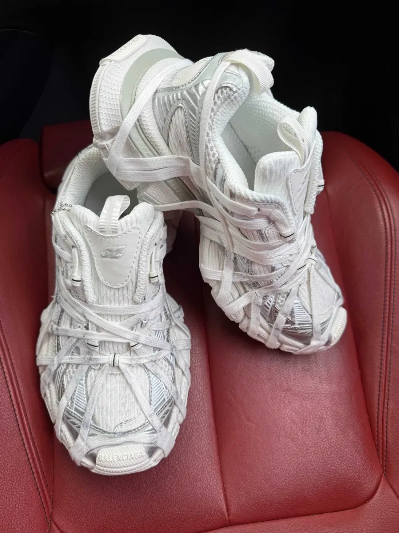 (БЕЗ ПЕРЕДОПЛАТИ)Balenciaga 3XL Extreme Lace White Grey баленсіага 3хл — фото 5