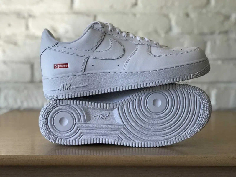 (БЕЗ ПЕРЕДОПЛАТИ) Nike Air Force 1 Low Supreme White найк аір супрім — фото 2