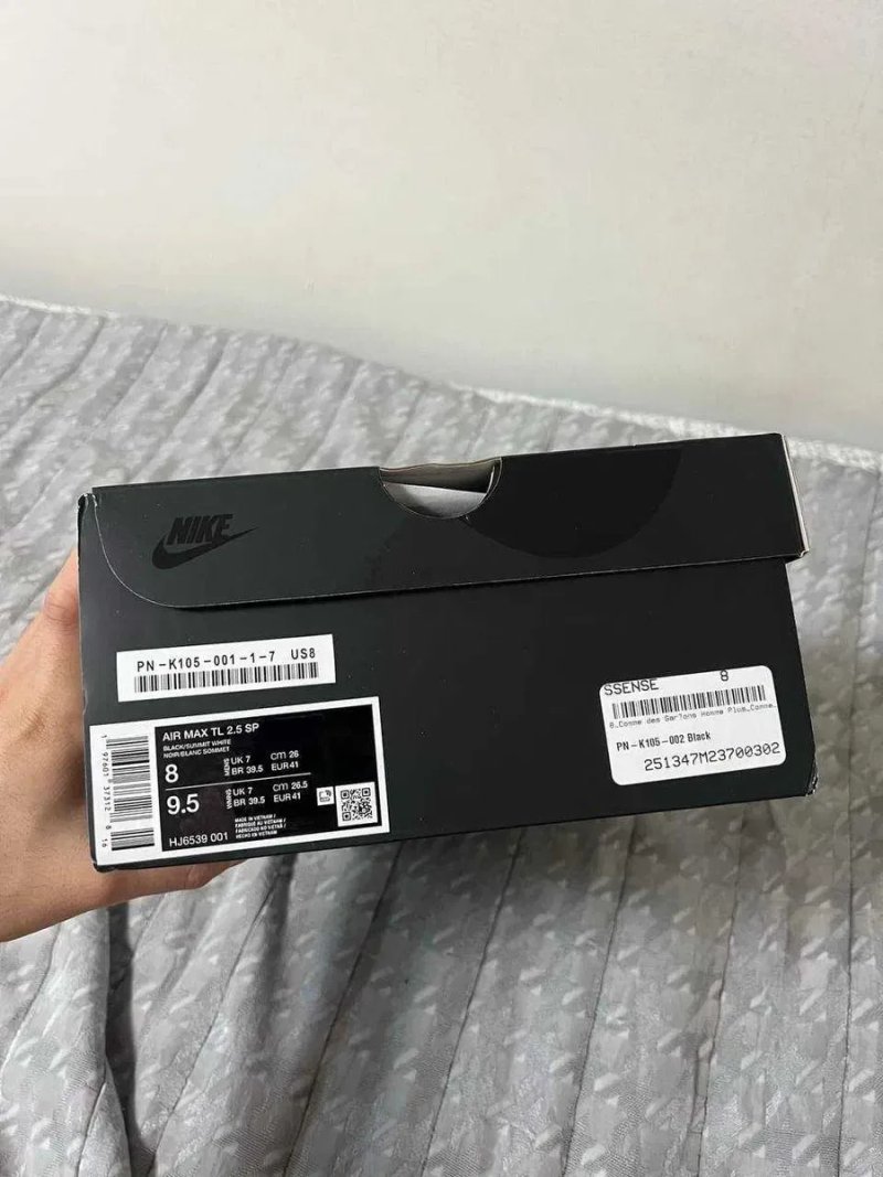 (БЕЗ ПЕРЕДОПЛАТИ)Nike Air Max x CDG TL 2.5 найк аір макс тл чорні — фото 6