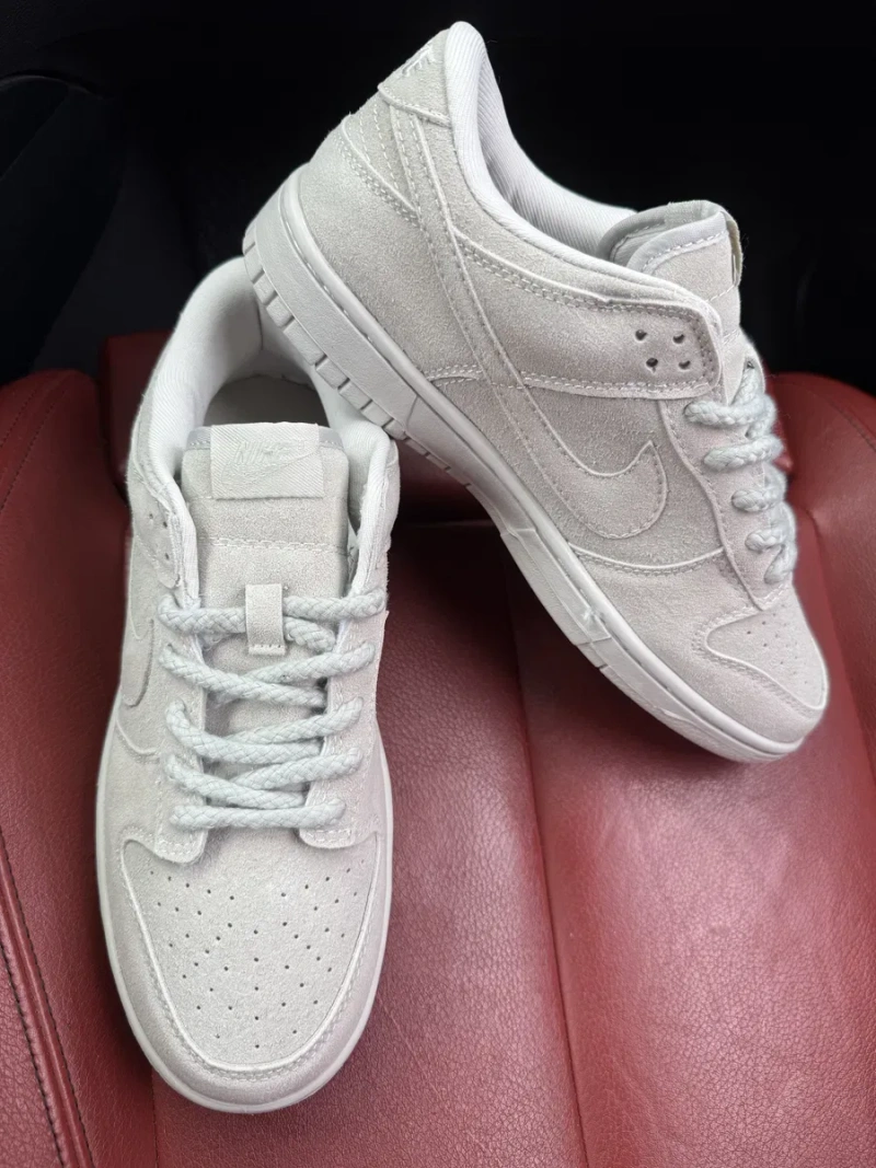(БЕЗ ПЕРЕДОПЛАТИ) Nike SB Dunk Low x Supreme Beige найк данк супрім бежеві замшеві кросівки кеди — фото 5