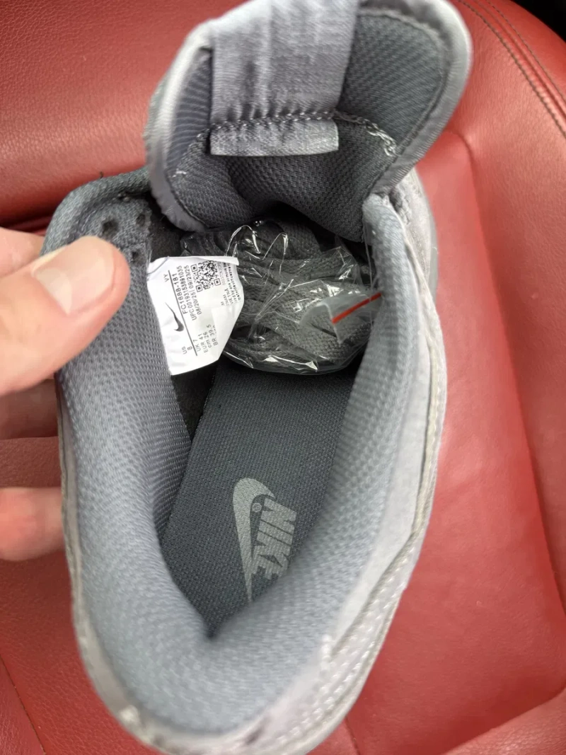 БЕЗ ПЕРЕДОПЛАТИ) Nike SB Dunk Low x Supreme Grey найк данк супрім сірі шкіряні кросівки — фото 6