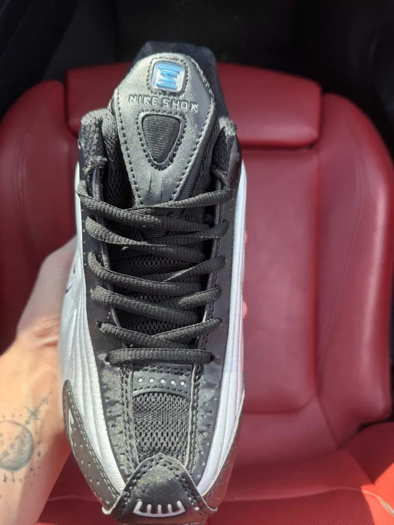 (БЕЗ ПЕРЕДОПЛАТИ) Nike Shox R4 Grey Blue White найк шокс сірі сріблясті блакитні пружини кросівки — фото 2