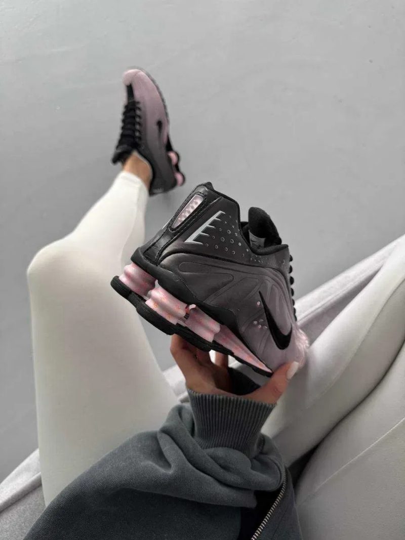 (БЕЗ ПЕРЕДОПЛАТИ) Nike Shox R4 Sakura найк шокс сакура білі рожеві кросівки сітка — фото 6