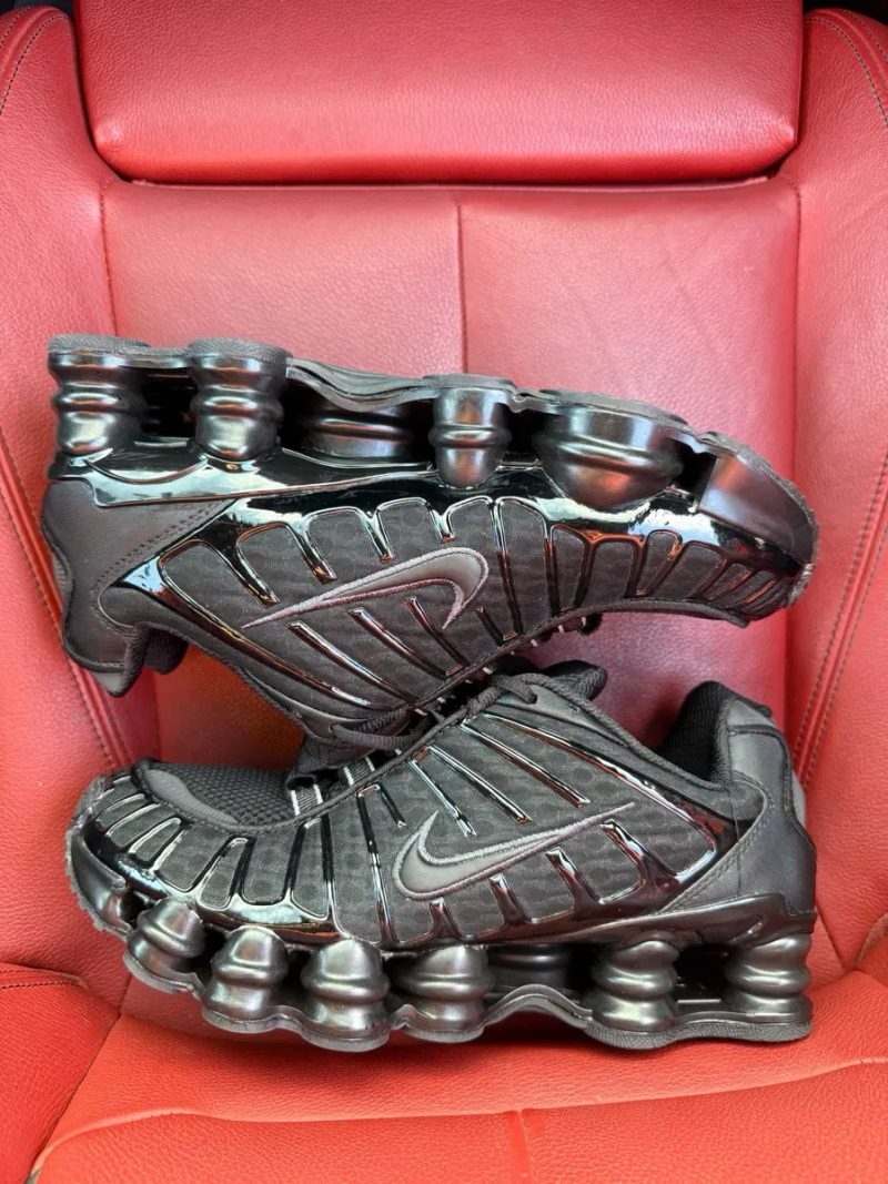 (БЕЗ ПЕРЕДОПЛАТИ) Nike Shox TL Black найк шокс чорні кросівки сітка з амортизаційними пружинами — фото 2