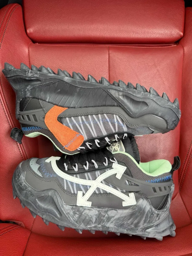 (БЕЗ ПЕРЕДОПЛАТИ)Off-White Odsy-1000 White Black Green офф вайт одсі — фото 2