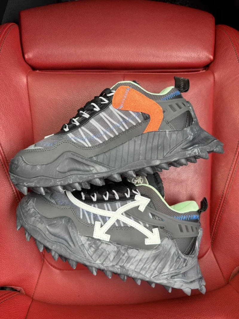 (БЕЗ ПЕРЕДОПЛАТИ)Off-White Odsy-1000 White Black Green офф вайт одсі — фото 3