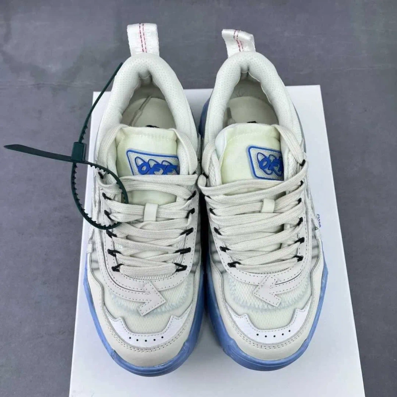 (БЕЗ ПЕРЕДОПЛАТИ)Off-White Odsy 1000 White оф вайт одсі бежеві сині — фото 2