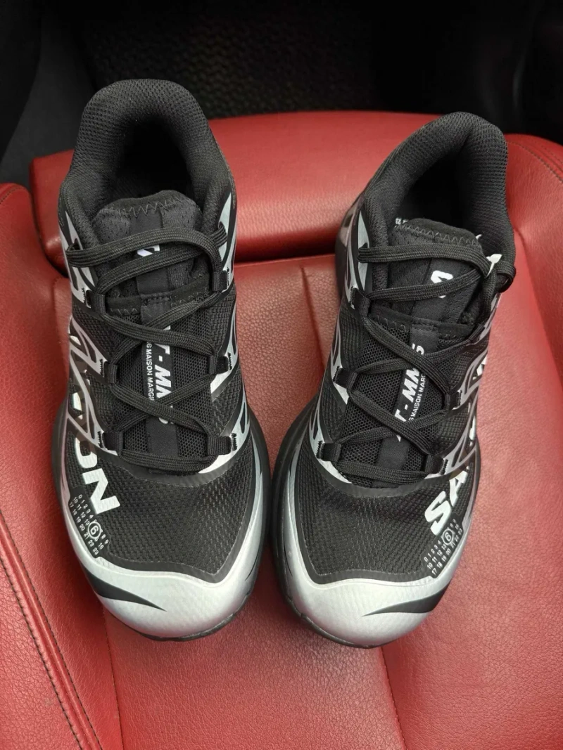 (БЕЗ ПЕРЕДОПЛАТИ) Salomon XT-6 x Maison Margiela MM6 Triple Black саломон мм6 чорні кросівки зі швидкою шнурівкою — фото 4