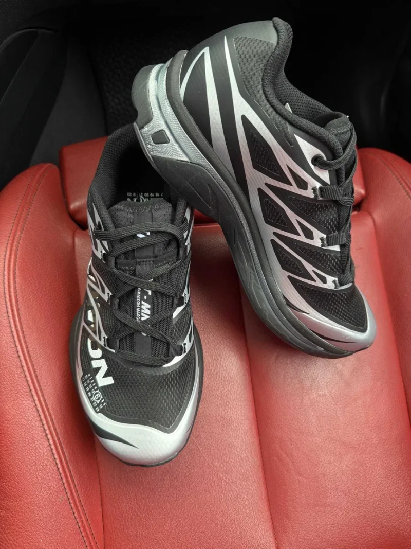(БЕЗ ПЕРЕДОПЛАТИ) Salomon XT-6 x Maison Margiela MM6 Triple Black саломон мм6 чорні кросівки зі швидкою шнурівкою — фото 5