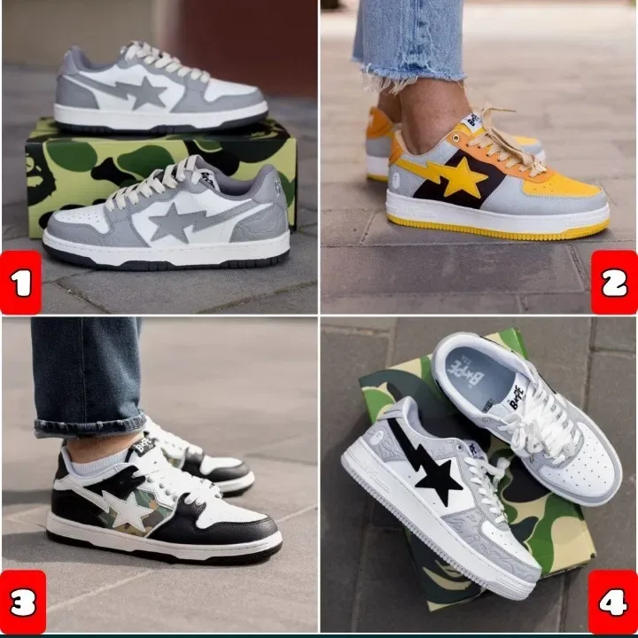 БЕЗ ПЕРЕДПЛАТИ‼️ Кросівки A Bathing Ape Bape SK8 Sta, JJJJound / 36-45, Унісекс, ПРЕМІУМ — фото 2