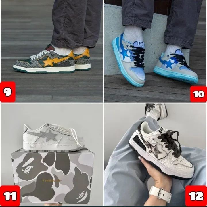 БЕЗ ПЕРЕДПЛАТИ‼️ Кросівки A Bathing Ape Bape SK8 Sta, JJJJound / 36-45, Унісекс, ПРЕМІУМ — фото 4
