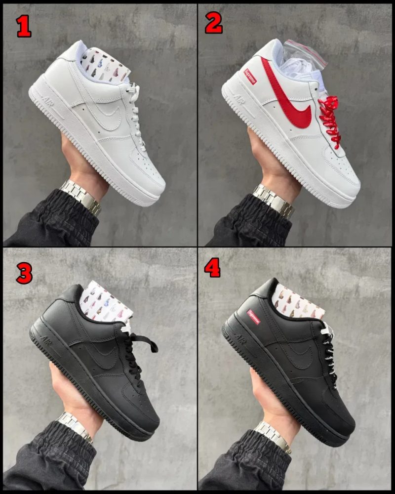 БЕЗ ПЕРЕДПЛАТИ‼️ Кросівки Nike Air Force x Supreme / 36-46, ПРЕМІУМ — фото 2
