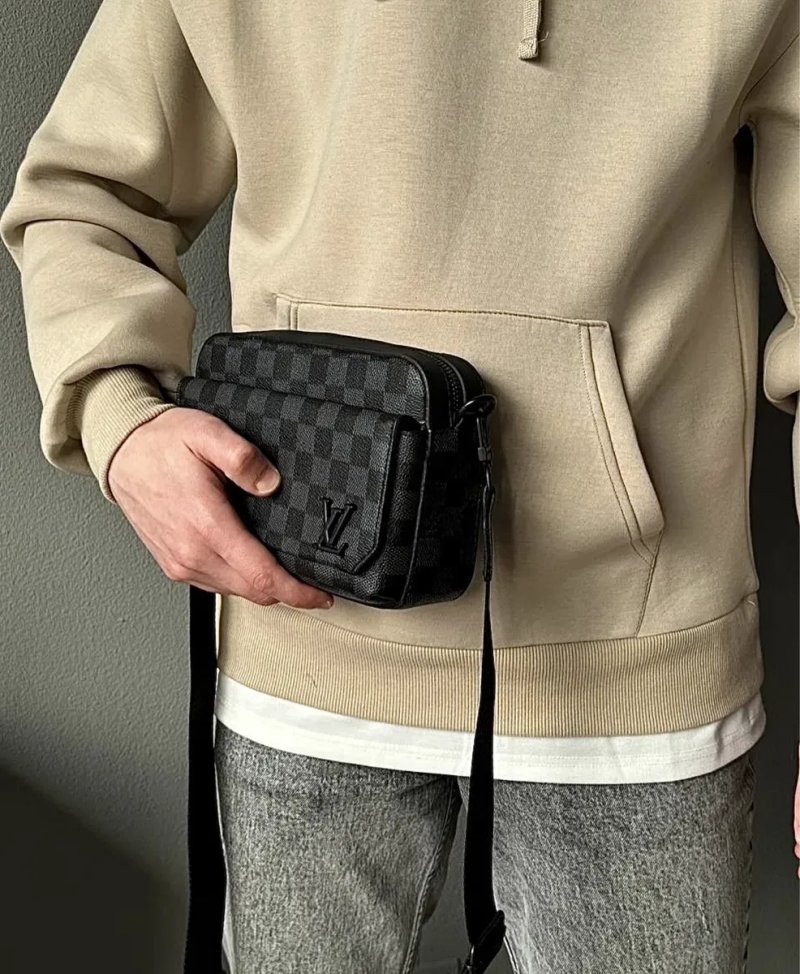 ‼️БЕЗ ПРЕДОПЛАТ‼️Мужская сумка через плечо луи витон Louis Vuitton | сумка через плечо луи витон LV | сумка лв | мужская сумка | сумка луи витон | — фото 2