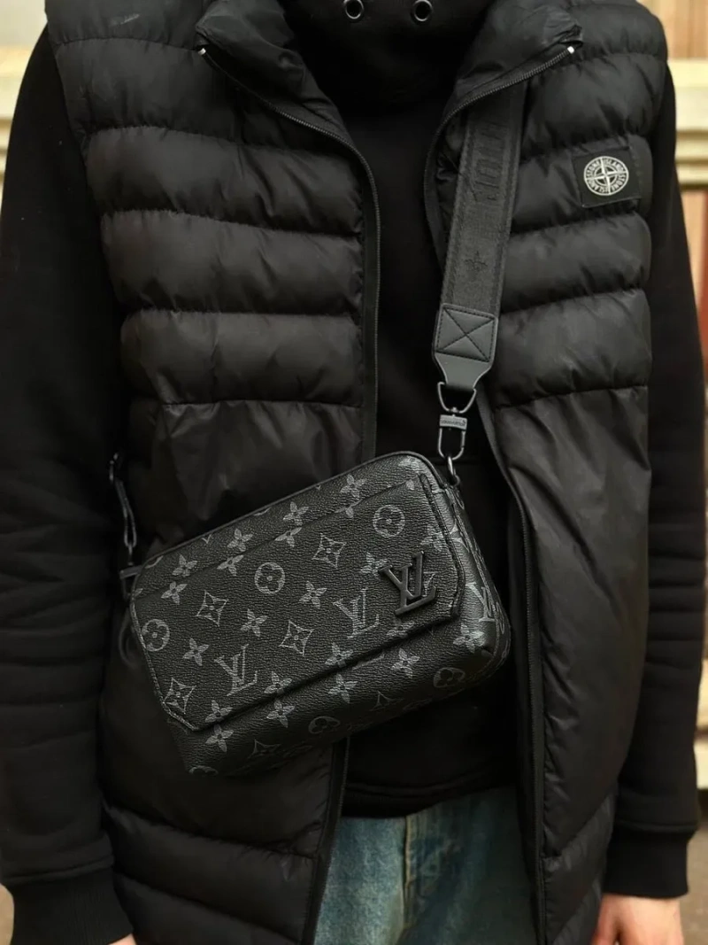 ‼️БЕЗ ПРЕДОПЛАТ‼️Мужская сумка через плечо Луи витон Louis Vuitton | сумка Луи витон | мужская сумка LV | мужская сумка Louis Vuitton | сумка — фото 6