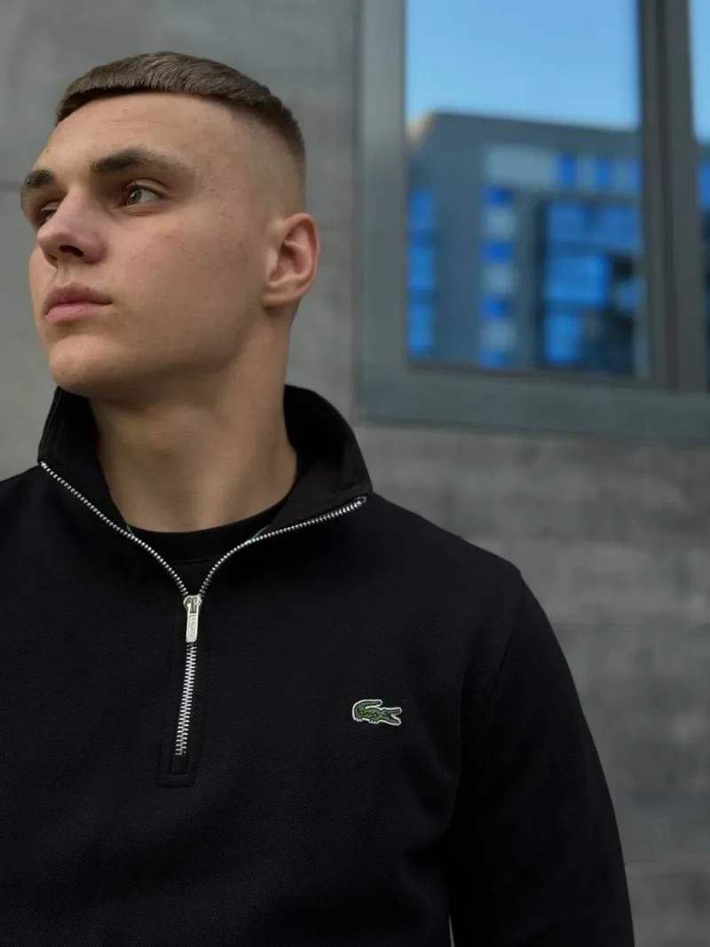 ‼️БЕЗ ПРЕДОПЛАТ‼️Мужской свитшот полу замок лакоста Lacoste | кофта лакоста | полу зип Lacoste | кофта лакоста | мужская зипка Lacoste |Lacoste | — фото 6