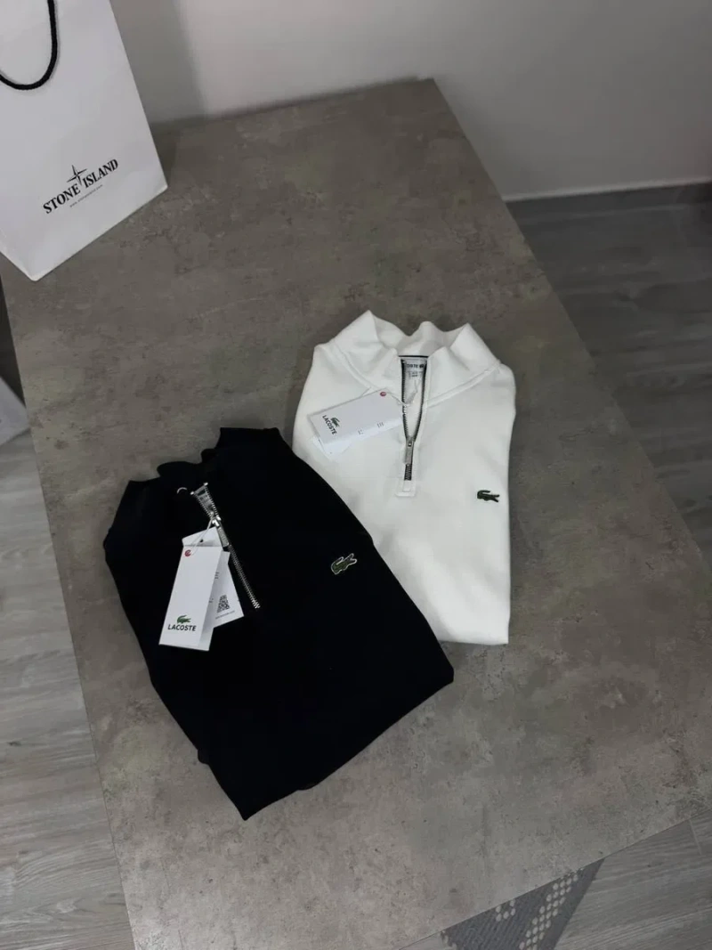 ‼️БЕЗ ПРЕДОПЛАТ‼️Мужской свитшот полу замок лакоста Lacoste | кофта лакоста | полу зип Lacoste | кофта лакоста | мужская зипка Lacoste |Lacoste | — фото 8