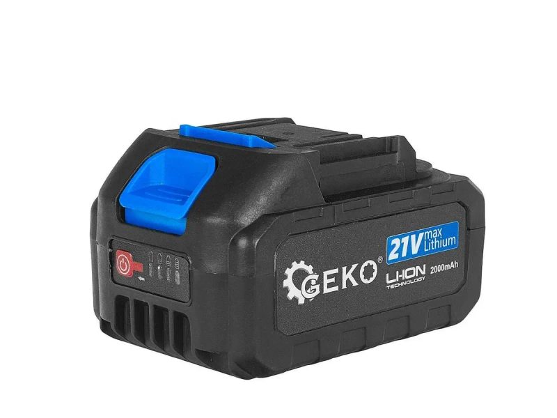 Бездротова повітродувка для авто, листя, прибирання 260 км/год 21v 2x2ah Geko 80661 — фото 8