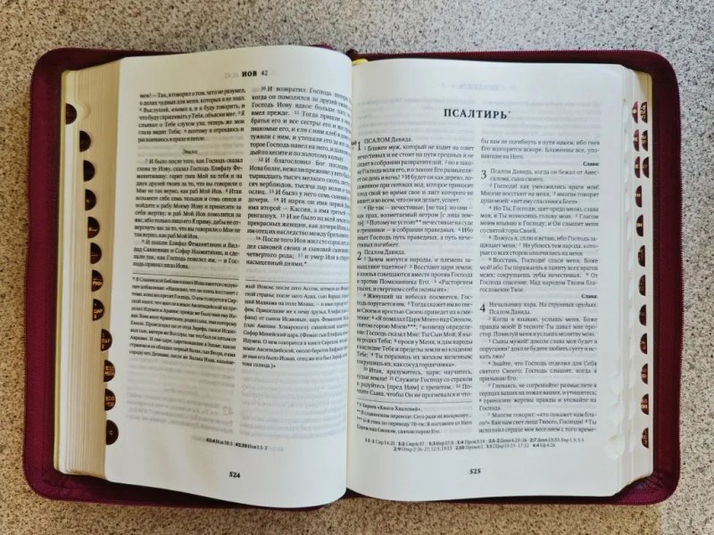 Библия 077 ZTI с неканоническими книгами, кожа, закладки, индексы, молния, золотой обрез — фото 7